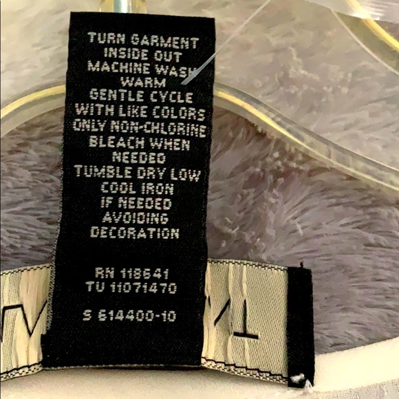 Lane Bryant Sheer cream blouse with gold sequins - Picture 7 of 12